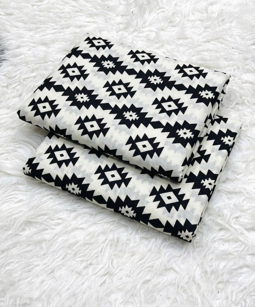 2pc Nishat Printed Black Edition