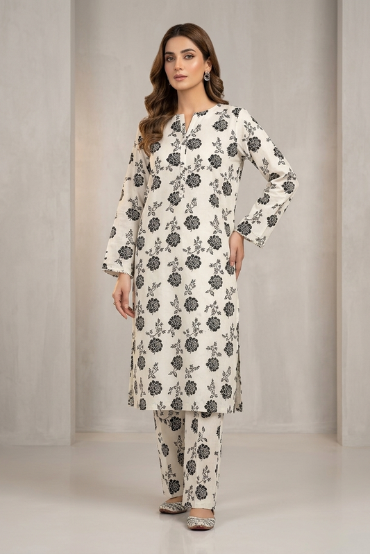 Nishat Two-Piece Printed Black Edition