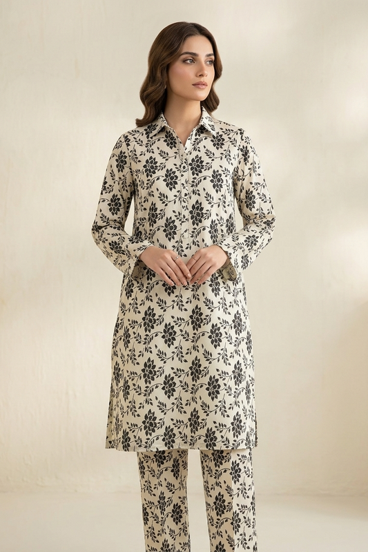 Nishat Two-Piece Printed Black Edition