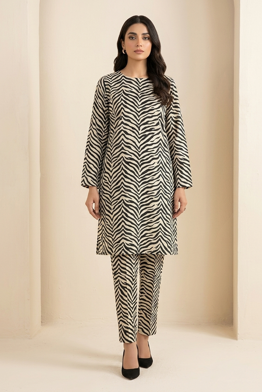 Nishat Two-Piece Printed Black Edition